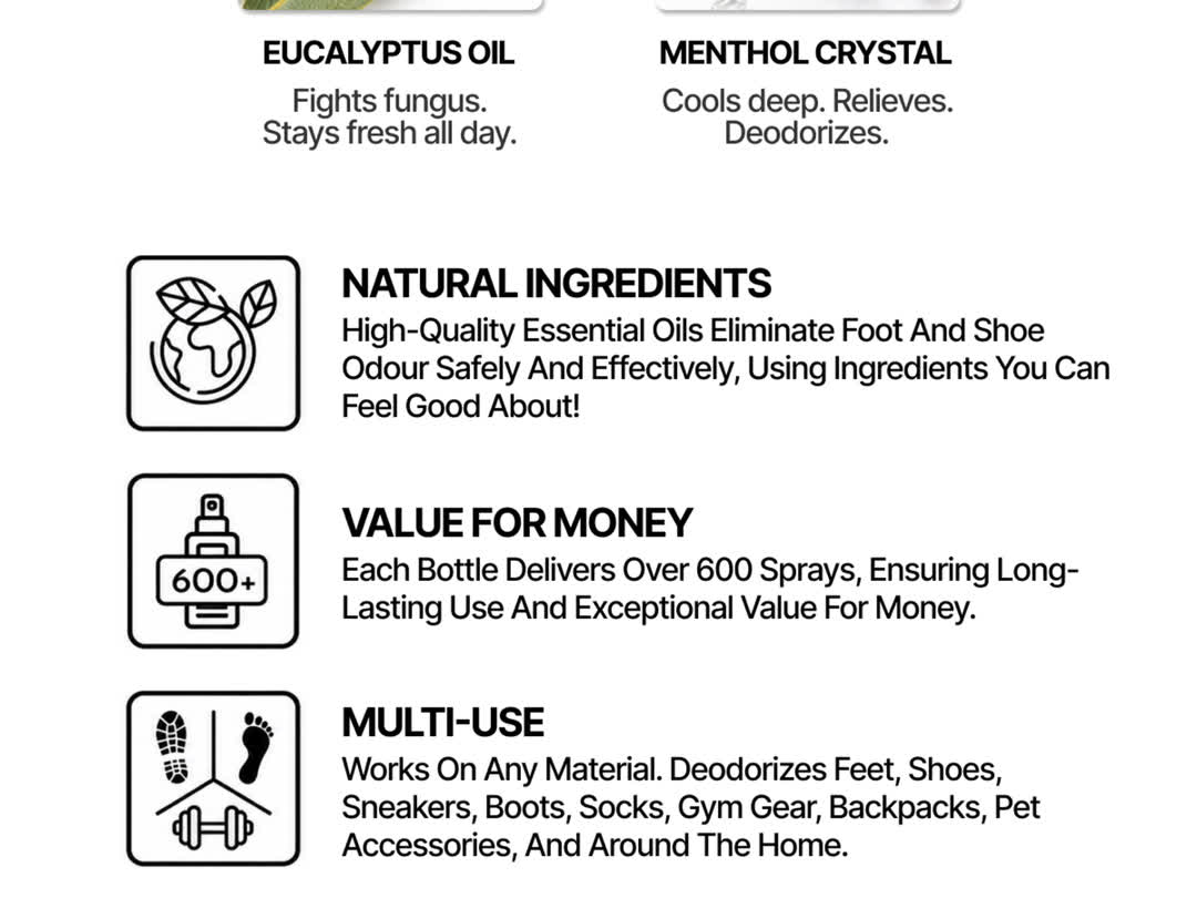 Foot & Shoe Deodorizer, feature 5 of 8
